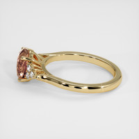 2.12 Ct. Padparadscha Sapphire Ring, 14K Yellow Gold 4