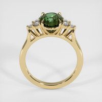2.33 Ct. Green Sapphire Ring, 14K Yellow Gold 3