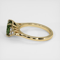 2.33 Ct. Green Sapphire Ring, 14K Yellow Gold 4