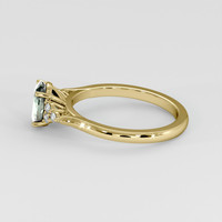 1.40 Ct. Bluish Green Sapphire Ring, 14K Yellow Gold 4