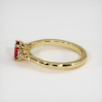 0.83 Ct. Ruby Ring, 14K Yellow Gold 4
