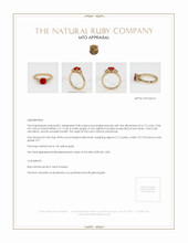 Ruby Ring 0.86 Ct. 14K Yellow Gold Appraisal