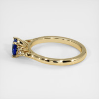 0.91 Ct. Sapphire Ring, 18K Yellow Gold 4