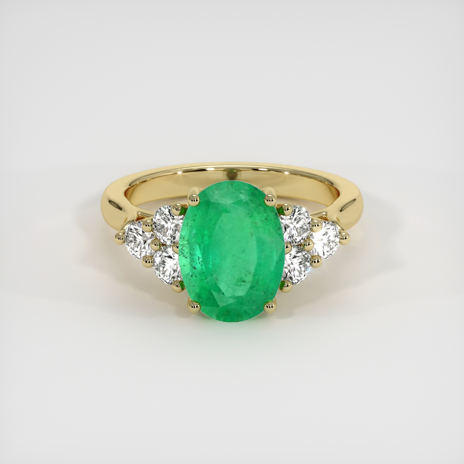 Emerald Ring 2.33 Ct. 18K Yellow Gold | The Natural Emerald Company