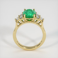 2.54 Ct. Emerald Ring, 18K Yellow Gold 3