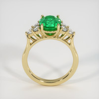 2.62 Ct. Emerald Ring, 18K Yellow Gold 3
