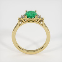 1.08 Ct. Emerald Ring, 18K Yellow Gold 3