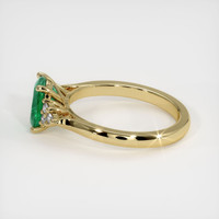 1.08 Ct. Emerald Ring, 18K Yellow Gold 4