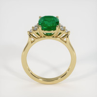 2.71 Ct. Emerald Ring, 18K Yellow Gold 3