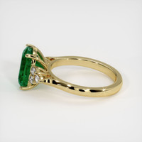 2.71 Ct. Emerald Ring, 18K Yellow Gold 4