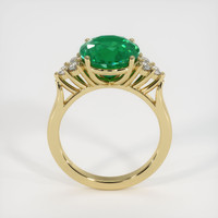 3.36 Ct. Emerald Ring, 18K Yellow Gold 3