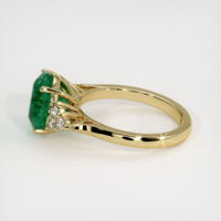 3.36 Ct. Emerald Ring, 18K Yellow Gold 4