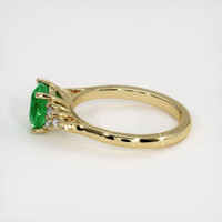 1.49 Ct. Emerald Ring, 18K Yellow Gold 4