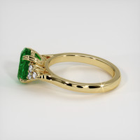 2.08 Ct. Emerald Ring, 18K Yellow Gold 4