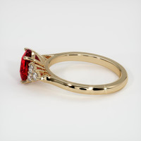 2.12 Ct. Ruby Ring, 18K Yellow Gold 4