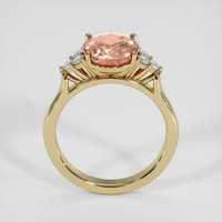 3.95 Ct. Padparadscha Sapphire Ring, 18K Yellow Gold 3