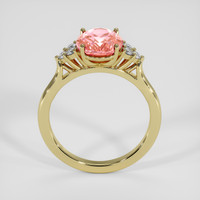2.84 Ct. Padparadscha Sapphire Ring, 18K Yellow Gold 3