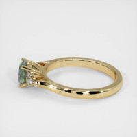 0.88 Ct. Sapphire Ring, 18K Yellow Gold 4