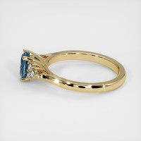1.03 Ct. Sapphire Ring, 18K Yellow Gold 4