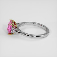 3.00 Ct. Purplish Pink Sapphire Ring, 14K Yellow & White 4