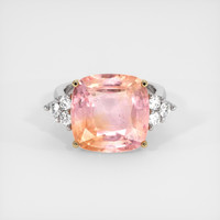 12.48 Ct. Sapphire Ring, 14K Yellow & White 1