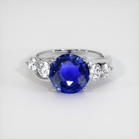 4.55 Ct. Blue Sapphire Ring, Platinum 950 1