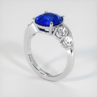 4.55 Ct. Blue Sapphire Ring, Platinum 950 2