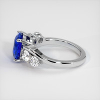 4.55 Ct. Blue Sapphire Ring, Platinum 950 4