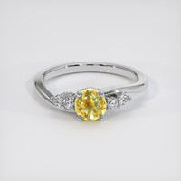 0.92 Ct. Bi Color Sapphire Ring, Platinum 950 1