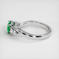 0.93 Ct. Emerald Ring, Platinum 950 4