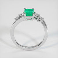 0.94 Ct. Emerald Ring, Platinum 950 3