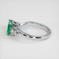 0.94 Ct. Emerald Ring, Platinum 950 4