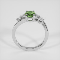 1.00 Ct. Yellowish Green to Reddish Green Alexandrite Ring, Platinum 950 3
