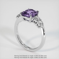 2.32 Ct. Gemstone Ring, Platinum 950 2