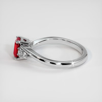 0.83 Ct. Ruby Ring, Platinum 950 4