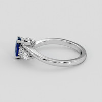 1.10 Ct. Blue Sapphire Ring, Platinum 950 4