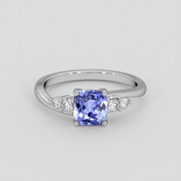 1.20 Ct. Bluish Purple Sapphire Ring, Platinum 950 1