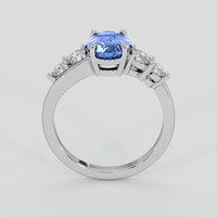 2.02 Ct. Blue Sapphire Ring, Platinum 950 3