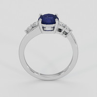 1.27 Ct. Purplish Blue Sapphire Ring, Platinum 950 3