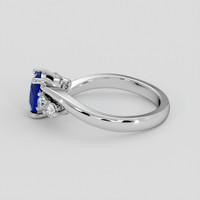 1.08 Ct. Blue Sapphire Ring, Platinum 950 4