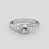 2.08 Ct. White Sapphire Ring, Platinum 950 1