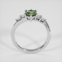 1.00 Ct. Green Sapphire Ring, Platinum 950 3