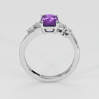 1.66 Ct. Bluish Purple Sapphire Ring, Platinum 950 3