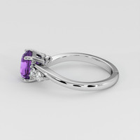 1.66 Ct. Bluish Purple Sapphire Ring, Platinum 950 4