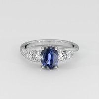 1.94 Ct. Blue Sapphire Ring, Platinum 950 1