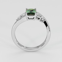 2.03 Ct. Green Sapphire Ring, Platinum 950 3
