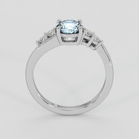 1.03 Ct. Greyish Blue Sapphire Ring, Platinum 950 3