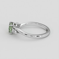 1.16 Ct. Yellowish Green Sapphire Ring, Platinum 950 4