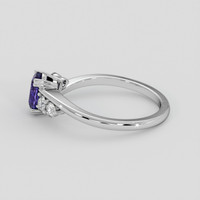2.03 Ct. Bluish Purple Sapphire Ring, Platinum 950 4