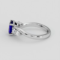 2.21 Ct. Blue Sapphire Ring, Platinum 950 4